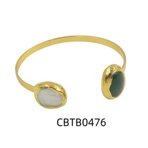 Jade Pearl Cuff Classic Open-ended Bangles