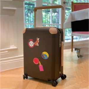 horizon 55 spinner suitcases travel luggage cartoon men womens suitcase top quality trunk bag watercolor universal wheel duffel rolling luggages 240515