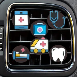 Air Condition Switch Medical 2 Cartoon Car Vent Clip Outlet Per Conditioner Clips Decorative Freshener Drop Delivery Ott7D