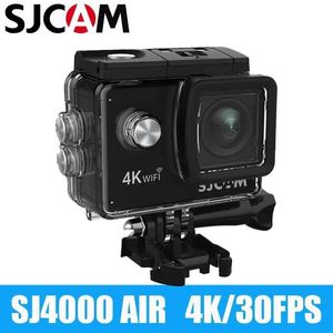 Спортивные видеокамеры SJCAM Action Camera SJ4000 AIR 4K 30PFS 1080P 4X Zoom Wi -Fi Спортивные видео -боевые камеры мотоцикл велосипедный шлем.