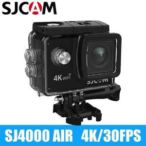 スポーツアクションビデオカメラSJCAMアクションカメラSJ4000 AIR 4K 30PFS 1080P 4XズームWIFIスポーツビデオアクションカメラオートバイ自転車ヘルメット防水カムJ240514