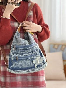 Backpack Miyagawa coreano retro lavado jea