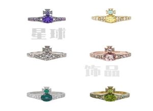 Designer vvan ring West empress Ismene is diamonds Saturn rings9504551