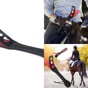 New 2023 New Horse Crop PU Leather Riding Paddle Sport Horsewhips Reusable Racing Horses Training Practice Tools Accessories