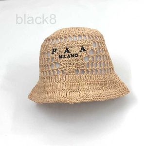 Szerokie brzegowe czapki wiadra hats designer letni trawa tkanina pasterska pusta dzianina kapelusz słoneczny kapelusz przeciwsłoneczny trend moda trend rybacki hat y13i