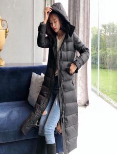 Women039s أسفل Parkas Parka Coat Extra Maxi Long Winter Jacket Women مقنعين سستة جيب أنثى سيدة Windbreaker Overtoat OU926103629053