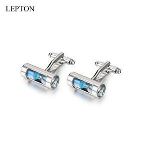 カフリンクLepton Hourglass Cufflinks Hourglass Glass Timer Hourglass CufflinksシンプルでファッショナブルなメンズシャツCufflinks