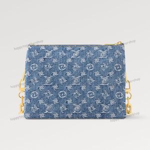 Bolsa de gola de gola de jeans bolsa de ombro bolsa de luxo bolsa crossbody moda feminina bolsa bolsa de couro de alta qualidade de qualidade jeans de flor antigo 2024 bolsa nova