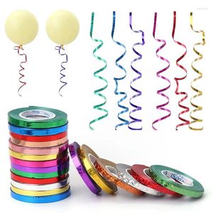 Party Decoration 10Meter/Roll 5mm Balloon Ribbon Birthday Wedding Accessories Laser Chain Satin Ribbons Craft DIY