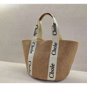 Luxur Designer Chlole Bag Beach Bag Woody Tote Handväska Kvinnor Handväska Klassiska gräs Woven Shoulder Tote Tote Medium Handväska Stora kapacitetspåsar 568