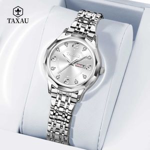 Начатые часы Taxau Luxury Brand Womens Watch Elegant Water -Waters Womens Quartz Watch Высококачественные повседневные женские Watchl2304