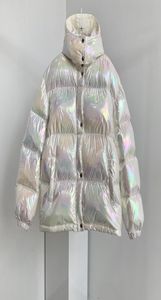 여자 화려한 다운 재킷 반짝이는 다운 재킷 크리스마스 선물 탑 품질 겨울 코트 여성 캐주얼 야외 따뜻한 아웃웨어 두껍게 leng1155686
