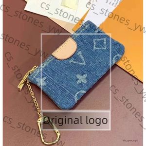 Tote Bag Retro Denim Style V Brand Brand original Nano Speedys Designer Bolsa Carta Padrão de Impressão Bolsa Espelho Qualidade Crossbody Sacos de jeans de couro real com caixa Efe8