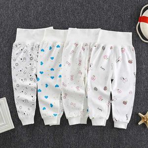 Trousers 2023 Autumn and Spring Newborn Baby Pants Girls and Boys High Waist Long Legs Cotton Clothes Trousers Clothing Baby PP Pants d240517