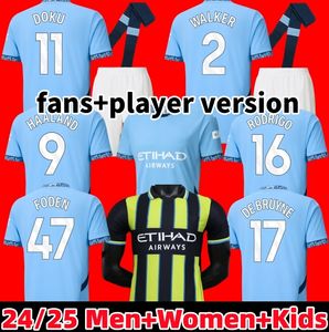 24 25 Haaland Soccer Jerseys Mans Cities Final Istanbul Stones Grealish De Bruyne Foden Football Shirt Kids 2023 2024 2025ゴールキーパーJ.Alvarez Chinese Dragon