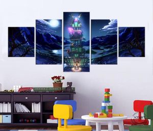 Pinturas 5pcs Canvas Luigis Mansion 3 Poster Poster Pictures Wall for Home decorno frame6792998