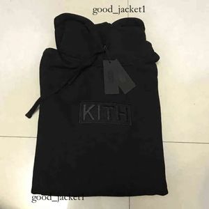 Kith hoodie broderi essentialsclothing tröjor män kvinnor rädsla för ess box hooded tröja kvalitet inuti taggen q3el vintage kort ärm Kith skjorta 393