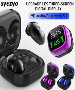 Drop S6 Plus Bluetooth Earphone Music Headset Vattentät öronpiece Sportörskydd för iPhone Oppo Xiaomi TWS Wireless Headph7780512