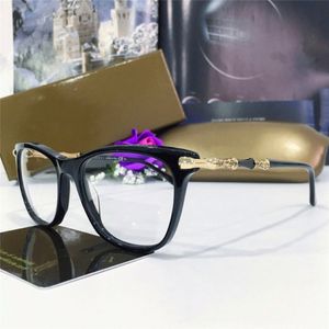 Luxury Top Fashion Brand-Desiger Charment Glasses Steampunk Frame Recept Round Women Glasögon Retro Optiska glasögon Män Eyewear 3 320F