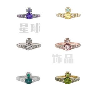 Designer Vvan Ring West Empress Ismene är Diamonds Saturn Rings7186996