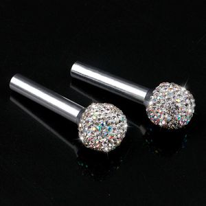 Nya nya 2st Door Pin Lock Knob Lift täcker dekor prydnadsgadget glitter bling biltillbehör för kvinna