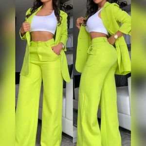 High Waist Trousers Comfortable Straight Women Stylish Women's Coat Pants Suit for Ladies