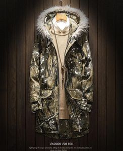 Gli uomini riscaldano le giacche con cappuccio casual lunghe giacche più spesse invernali lunghi cappotti nuovi camuffi di moda inverno caldi parka xl7986210