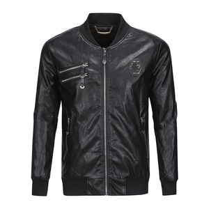 2024 Designer Motorcykel Street Bully Stylish Men's Leather Jacket Size M-3XL