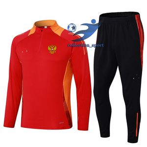 Russia national Men's adult half zipper long sleeve training suit outdoor sports home leisure suit sweatshirt jogging sportswear