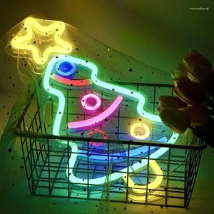 Table Lamps Christmas Tree Neon Light Signs USB Powered LED Lights Festival Decoration Ornaments Holiday Wall Decor