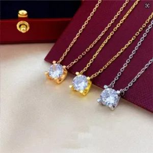 Designer Jewelry moissanite Love Necklace Top quality Ox head Mosan Diamond Pendant Necklaces Women 18K Rose Gold 925 Silver Tennis Necklace Luxury Jewelry gift