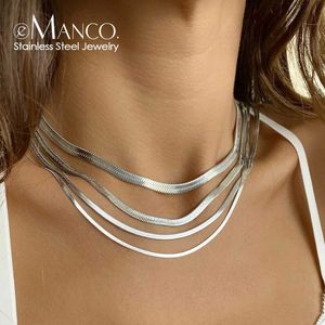 Colares pendentes emanco unissex cobra colar de corrente de cobrança de prata colar de arenque inoxidável aço colar de aranha de arco