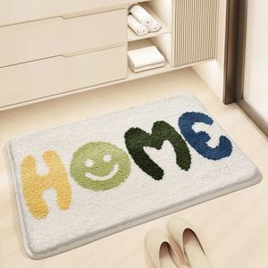 Carpets Nordic minimalist Instagram bathroom mat door floor strong water absorption toilet carpet thickened H240517