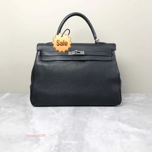 Najlepsze damskie projektant Ekolry Bag 35 Czarna srebrna togo skóra duża pojemność jedna torebka krzyżowa na ramię