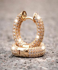 Huitan Luxury Women Small Hoop Earrings Micro Paved CZ Stones Versatile Memale Accessories High Quality Fashion Jewelry 2207186848146