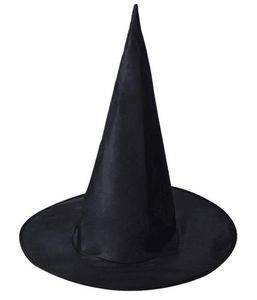 Halloween Witch Hat Masquerade Party Decoration Adult Women Black Witch Hat Wizard Top Caps Halloween Costume Accessory Party Cap 8866125