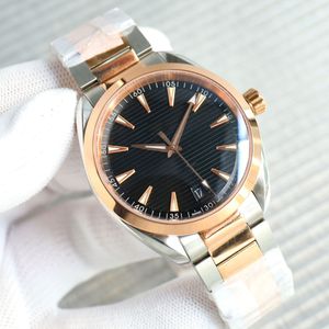 Relógios de negócios de luxo com alça de aço inoxidável de 41 mm