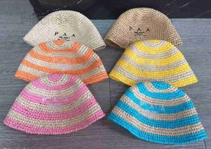 Wide Brim Hats & Bucket Hats Designer Summer Grass Woven Pastoral Style Hollow out Knitted Hat Sunshade Hat Sun Protection Fashion Trend Fisherman Hat 7QTZ