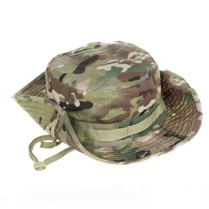 Kamuflaż hap taktyczny armia wojskowa wiadra czapki letnie czapka polowanie na wędrówki na zewnątrz wspinaczka kemping kamuflaż do słonecznych czapek mężczyzn