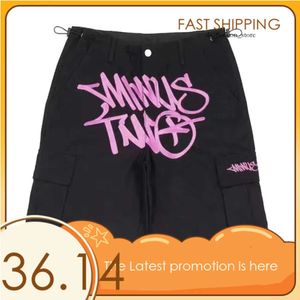 MINUSTWO PANTS MÓŁNE KRÓTKOWE HARAJUKU Casual Lose Punk Rock Prosty Spoder Streetwear Y2K Short Spit Trend Minustwo Rozmiar S-XL Minus 2 Cargo 928