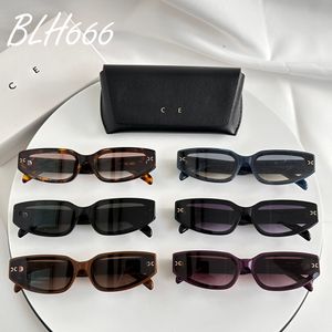 Occhiali da sole designer per uomini e donne 1: 1 occhiali da gatto da donna di alta qualità UV400 UV Resistente alla spiaggia per la spiaggia casual con scatola