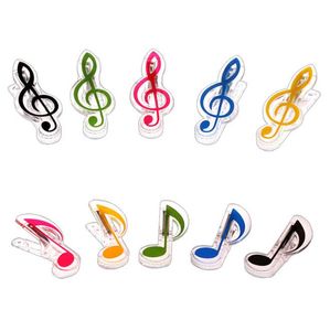 Bag Clips Plastic Note Clip Piano Book Page Clamp Musical Treble Clef Clips Wedding Birthday Party Favor Present