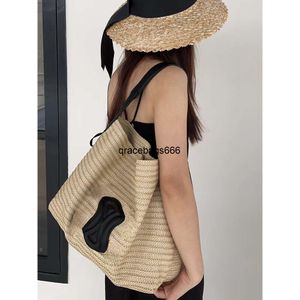New Retro Straw Woven Vacation Beach Summer Artistic Womens Tote Shopping Bag Portable Shoulder Bags