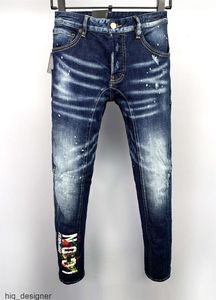 Men Denim Cool Guy Designer Długie dżinsy Haftowe Polie Otwory 2 Włochy Rozmiar 44-54 #A601 DSQUARES DSQUEDITYS 2 DSQUARDY BZPB