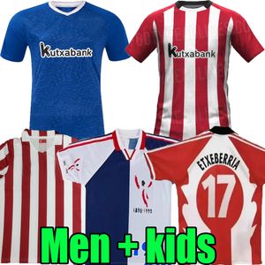 1984 95 97 98 Retro Bilbao Club Soccer Jerseys 24 25 Berenguer Muniain Athletic Williams JR2024 Garcia Villalibre Camiseta Fancet Unai Simon Men Kids Kids Football Shirt