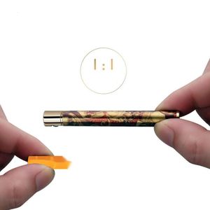 Mini Mini clique mais claro de chama de metal de metal mais leve pode caber no cigarro