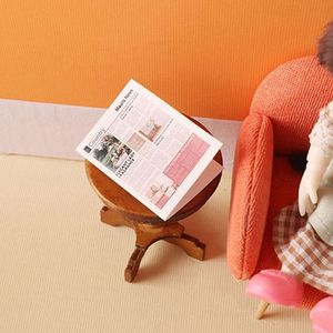 9st 1:12 Dollhouse Miniature Colored Newspaper Model for House Living Scene Decor Kids Play Toys Doll Accessories