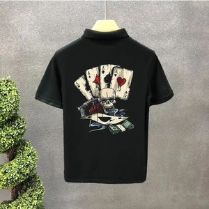 Top Print Trashy Y2K Man с воротником футболка Goth Goth Grunge для мужчин рисунки Поло Рубашки Стильные модные короткие четверть рукава 240516