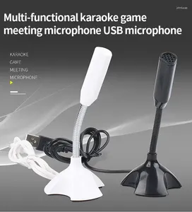 Microfones Microfone USB para laptop e computadores Ajuste o studio Singing Gaming Streaming Mikrofon Stand Mic with Holder Desktop