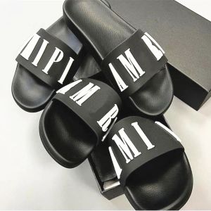 Luksusowa kobieta flip flop biały sandały moda ami poślizg na mężczyznach skórzana gumowa gumowa gumowa plażowa designerska platforma butów tazz flat sandale buty